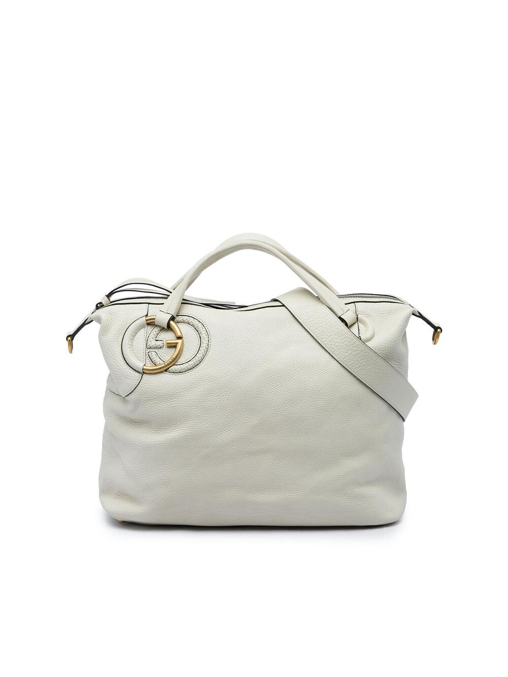 Gucci Leather Twill Satchel Pre-Loved #361858G50B